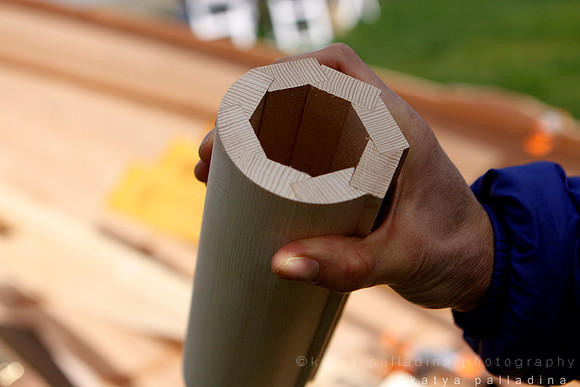 How to make mast half the weight!